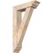 Ekena Millwork Traditional Traditional Smooth Bracket w/ Offset Brace, Douglas Fir, 5 1/2"W x 20"D x 32"H BKT0604X20X32TRA01SDF - alternate 1